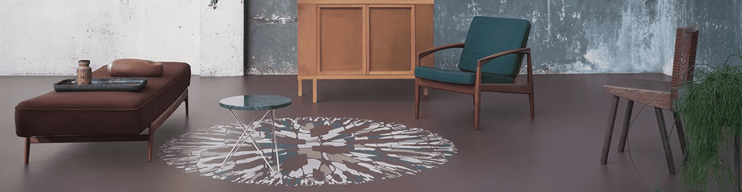 MARMOLEUM FLOORING Luxury hardwood floor in modern living space.