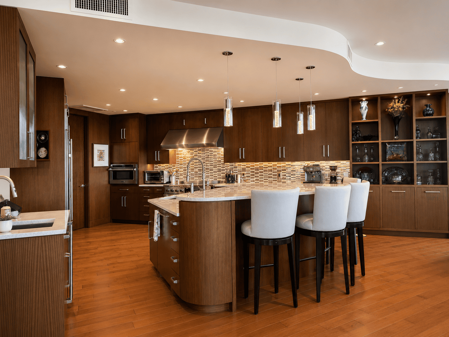 Hardwood floor kitchen